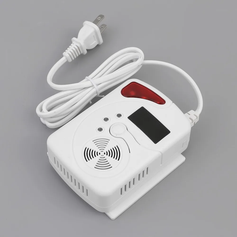

TS-G703 Professional LCD Screen Household Gas Leakage Detector High Sensitive Security Poisoning Alarm Detector US/UK Plug