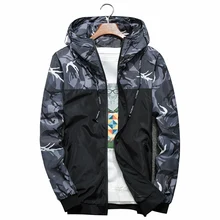 Spring Camouflage Jackets Men Fashion Hooded Bomber Coat Slim Fit Male Windbreaker Casual Brand Clothing Outerwear M-6XL