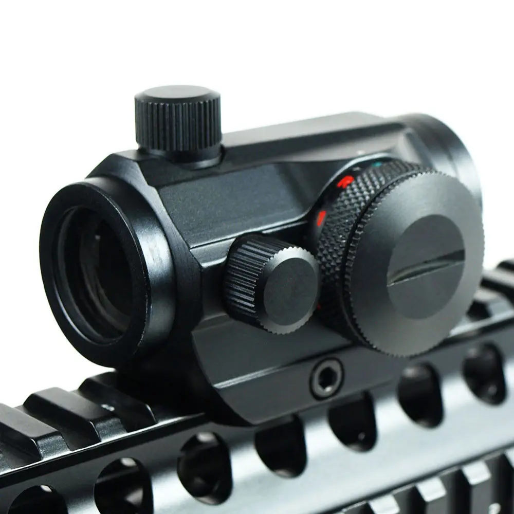 Comprar Miras de Rifle de Caza Red Dot Airsoft táctico holográfico objetivo óptico alcance 20mm carril casse Caza Luneta Para Rifle
