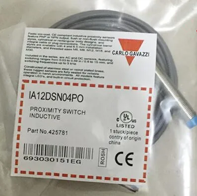 

FREE SHIPPING 100% New and original IA12DSN04PO Proximity Switch DC Three-wire PNP Normally Open Inductive Sensor