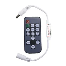 Time LED Controller Mini RF Wireless Led Remote Controller Led Dimmer Controller For Single Color Light Strip SMD5050/3528/5730