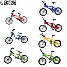 1 шт. Finger bmx велосипед игрушки для мальчиков мини-велосипед с тормозной веревкой сплав bmx функциональный горный велосипед модель игрушки для детей подарок