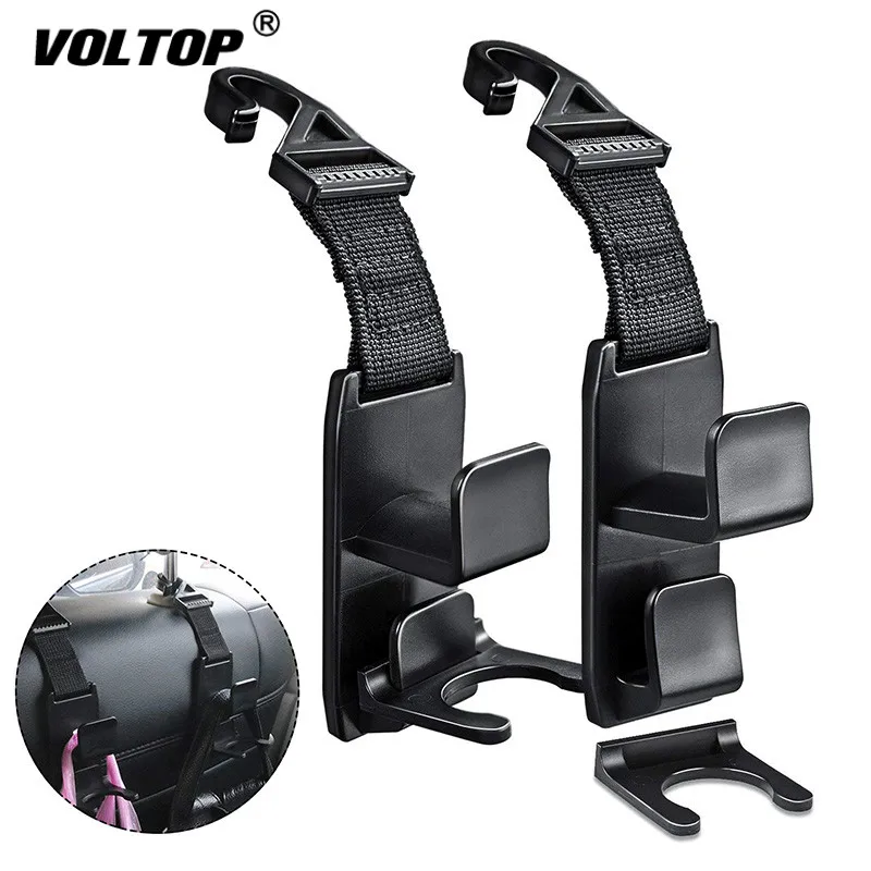 

Car Hook Auto Fastener Clip Headrest Hanger Holder for Car Seat Organizer Behind Over The Seat Magic Snap Boards