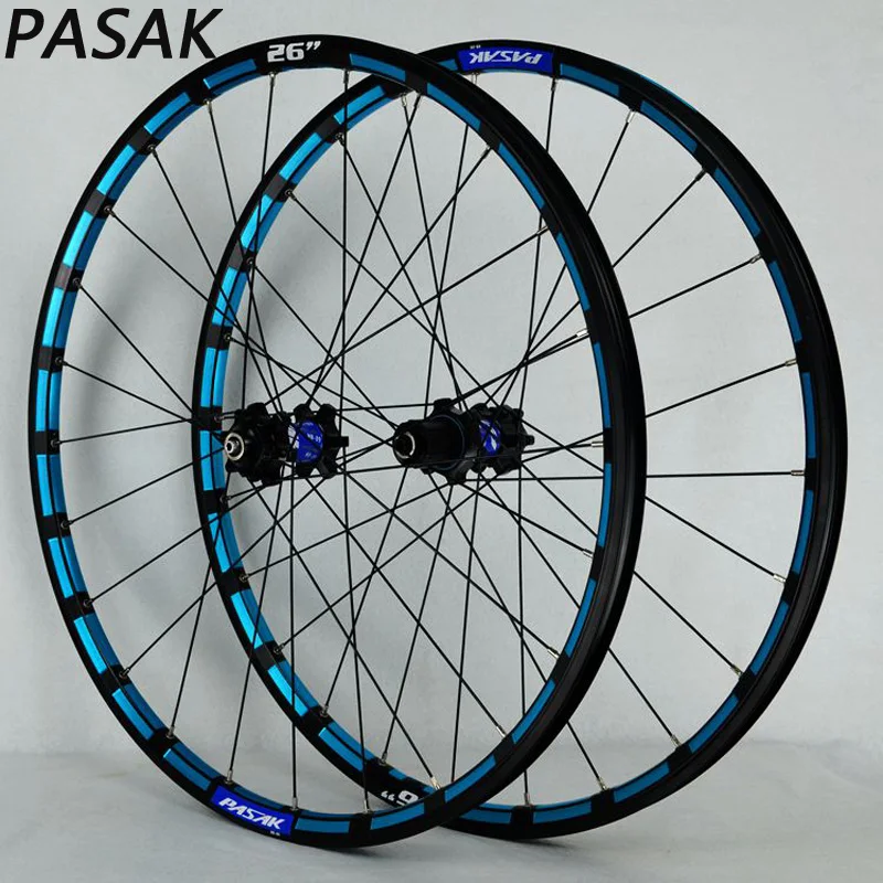 PASAK MTB колесо для горного велосипеда с ЧПУ обод 26 дюймов 27,5 дюймов колесная герметичный подшипник дисковый тормоз колеса велосипеда