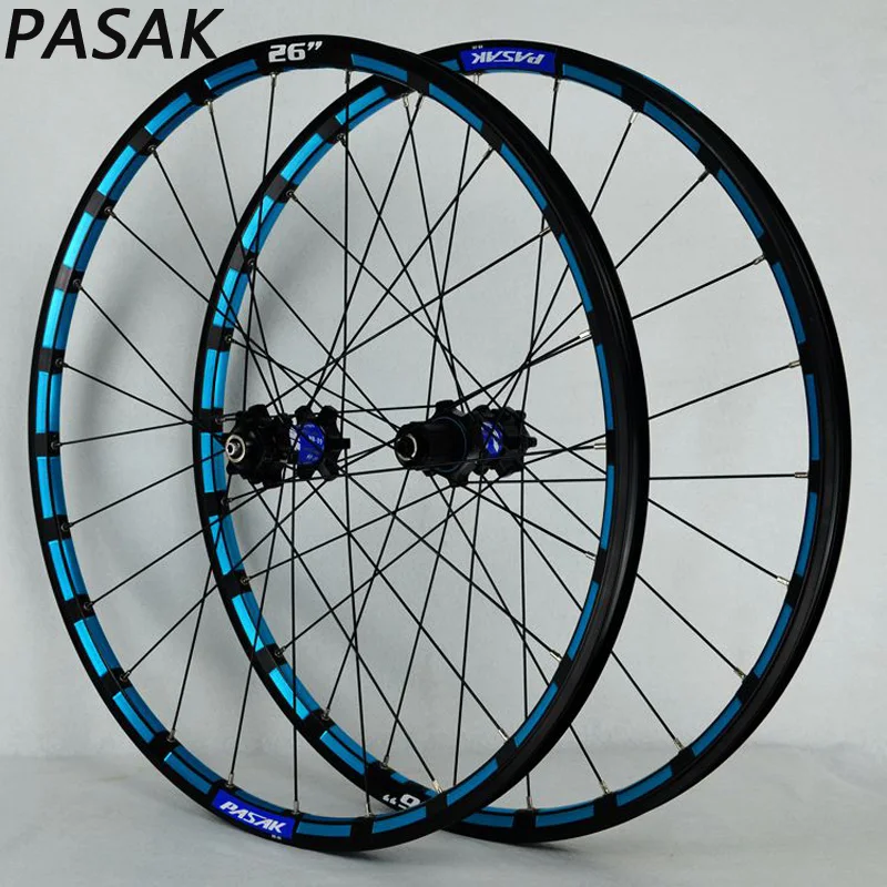 black blue hub blue rim