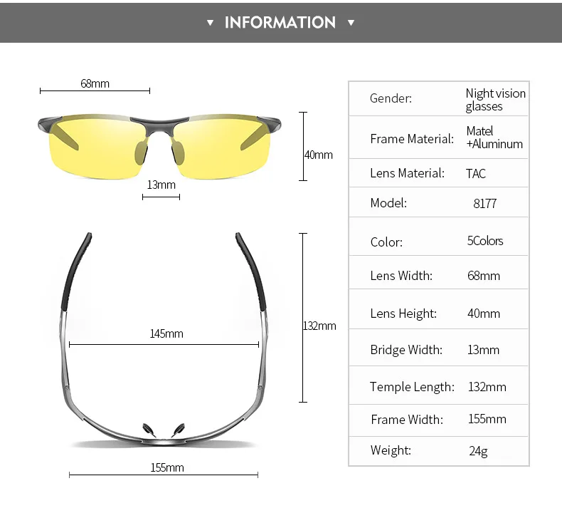 DEARMILIU алюминиевые магниевые очки ночного видения Поляризованные солнцезащитные очки для мужчин и женщин солнцезащитные очки мужские UV400 Gafas De Sol для мужчин