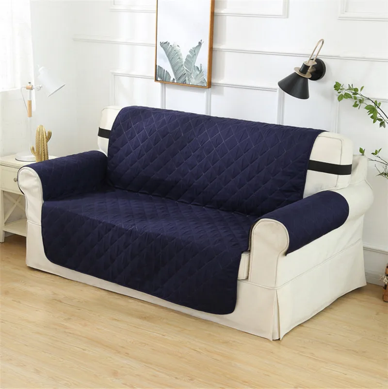 100% Waterproof Loveseat Cover for Leather Couch Quilted Furniture Protector Stay in Place Strapless Prevent Stains | Дом и сад