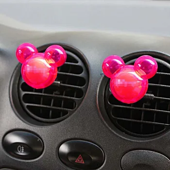 

1 Pair Car Vent Air Solid Freshener Outlet Car Perfume Diffuser Auto Car Accessories Cartoon Mickey Mouse Shaped