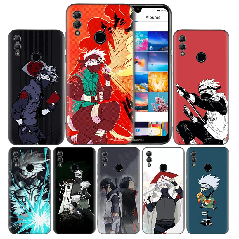 

Naruto Kakashi Sasuke Black Silicone Case Cover for Huawei Honor 8X 8C 8A 8S 10 10i Lite Play V20 Y9 Y7 Y6 Y5 Prime 2018 2019