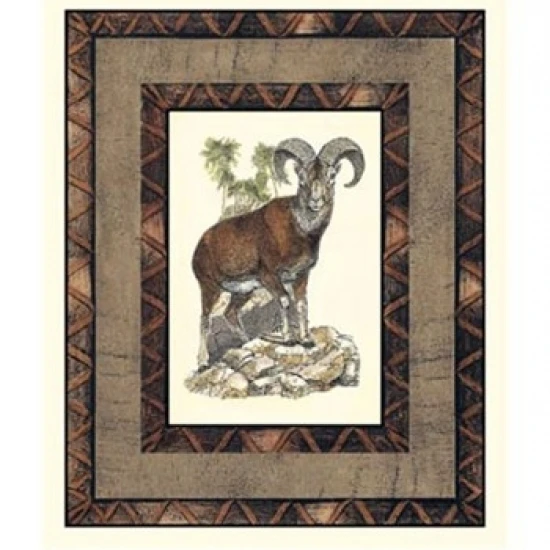 Rustic Big Horn Poster Print by Vision studio (13 x 15)