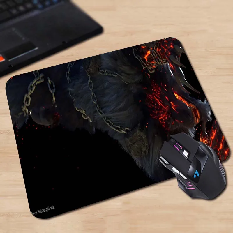 Новый игровой коврик для мыши ПК компьютерный Ноутбук резиновый Fenrir Smite Коврик