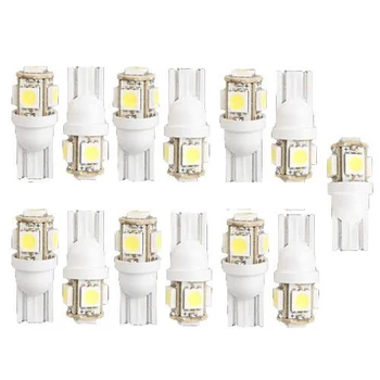 

TOYL 20pcs T10 W5W 926 927 LAMPE AMPOULE 5 5050 SMD LED BLANC for VOITURE 12v