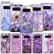 Planta Lila púrpura flor TPU funda de teléfono para Samsung Galaxy A5 A6 7 8 9 2018 A10S 20S 20E 30S 40S 50S 60 70S J6