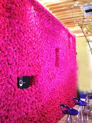 10 шт./лот искусственного шелка розы стены Свадебные фон газон/столб цветок рынок свадебный цветок украшения стены