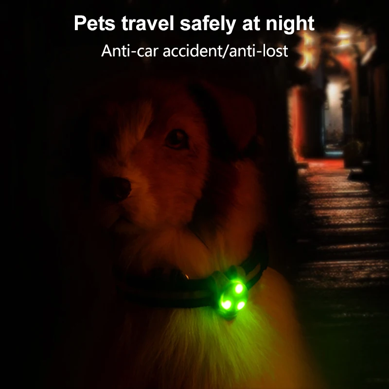 Светодиодный ошейник с подвеской для питомца, собаки, кошки, ошейник, безопасный мигающий светящийся светильник, мигающий светодиодный силиконовый ошейник для питомца, собаки, щенка 15