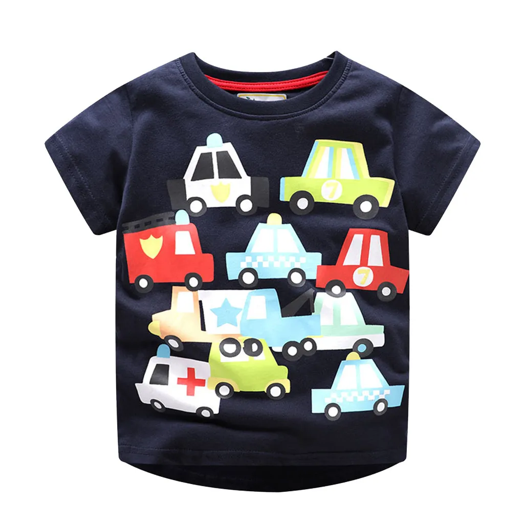 

Baby T Shirt Children Kids Baby Girls Boys Cartoon Print T-shirt Tee Tops Clothes Fashion Casual Tops