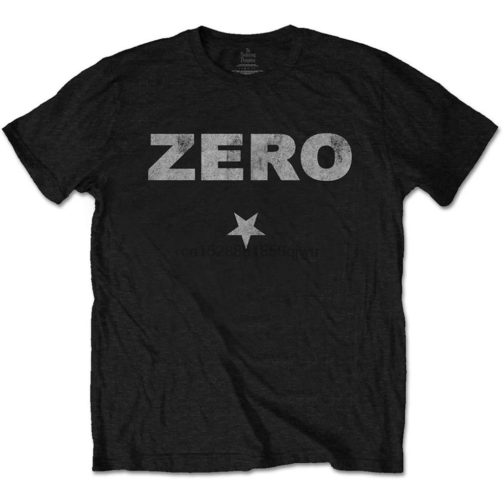 Футболка в стиле Харадзюку с принтом Smashing Pumpkins Zero Distressed летняя Стильная мужская