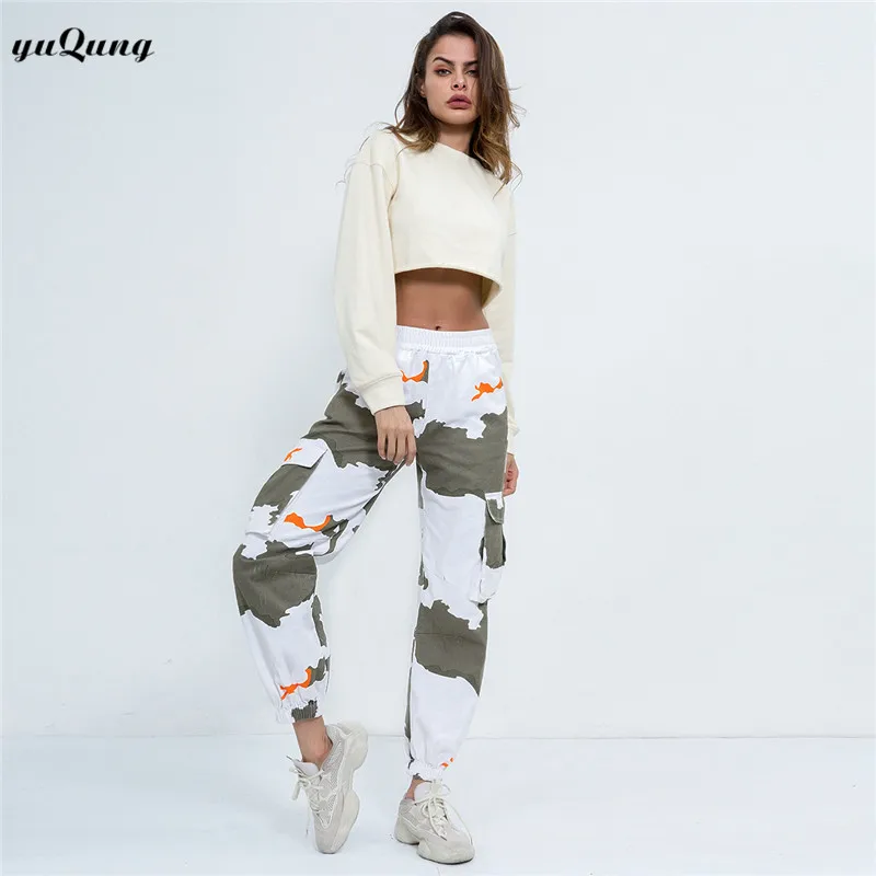 Yuqung женские брюки карго в стиле милитари clothingtactical Штаны карман и детей постарше