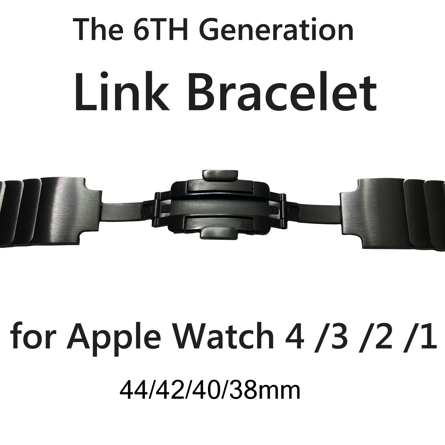 

Stainless Steel Watch Band For Apple Watch 4/3/2/1 42mm/38mm Link Bracelet Removable Metal Buckle Strap for iWatch 44/40mm Belt