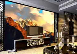 Пользовательские 3D Фото Обои номер росписи диапазон Mountain Топ живопись фото гостиной диван ТВ фон нетканые обои росписи