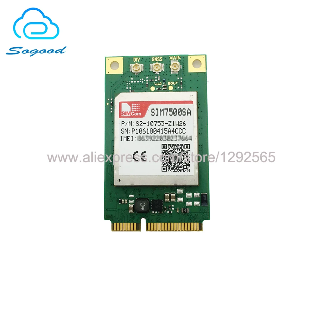 Mini pcie SIM7500SA SIM7500 LGA SIMCOM LTE Cat 1 модуль 100% новый и оригинальный без подделки FDD