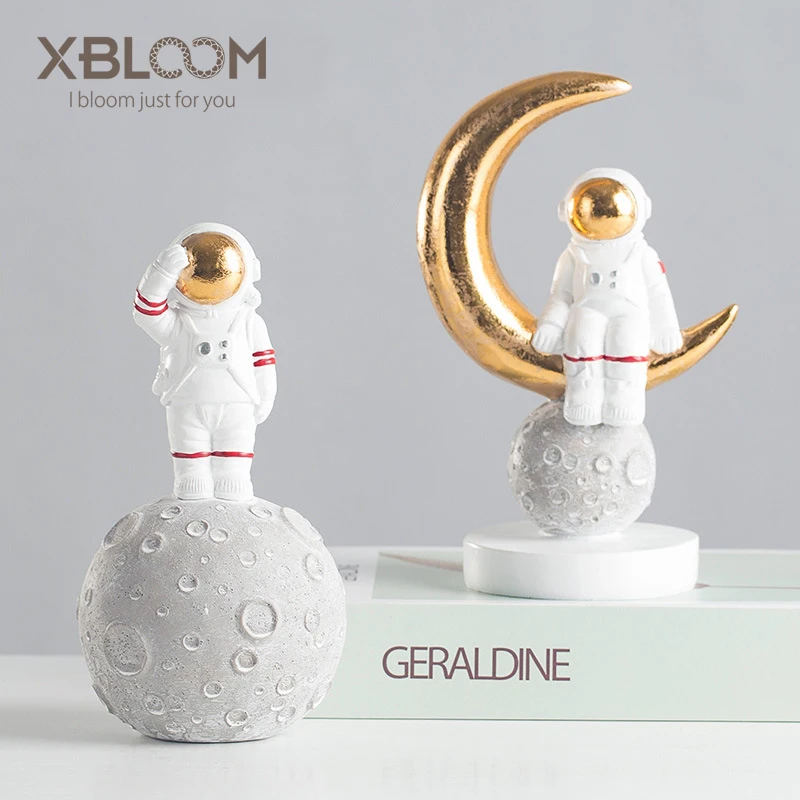 Космический астронавт статуя космонавта модель из смолы декор для детей