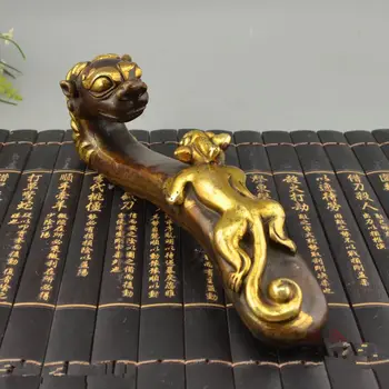 

Crafts statue Bronzing gilding, the mythical wild animal pen pen rack tap Dragon hook