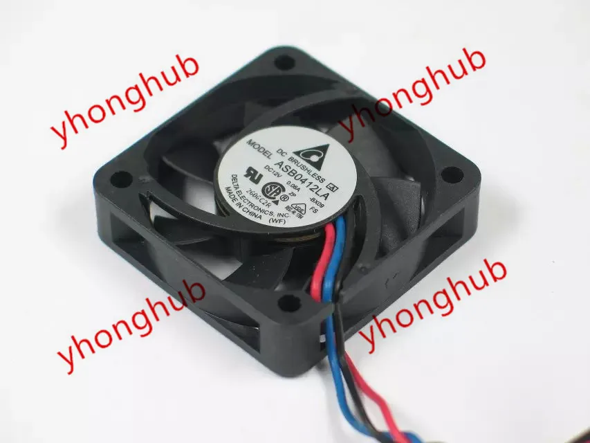 

Delta Electronics ASB0412LA BX09 DC 12V 0.06A 40X40X15mm Server Cooling Fan