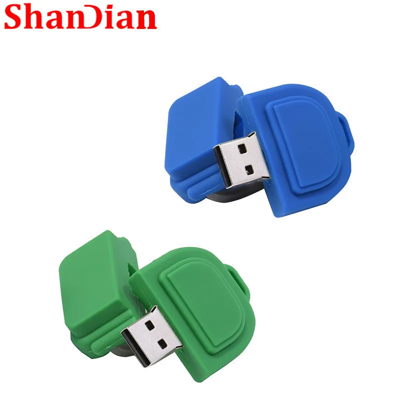 4 цвета красивая школьная сумка USB флеш накопитель ГБ 8 16 32 64 флешки USB2.0 рюкзак