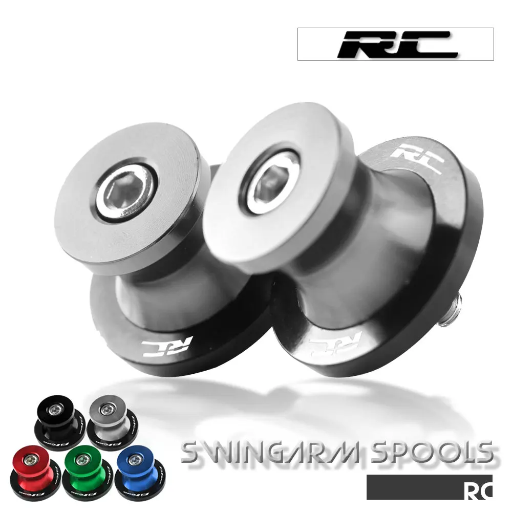 

CNC Motorcycle Swingarm Arm Sliders Spools Screws For KTM RC 125 200 250 390 CNC Aluminum Stand Screws Bobbins