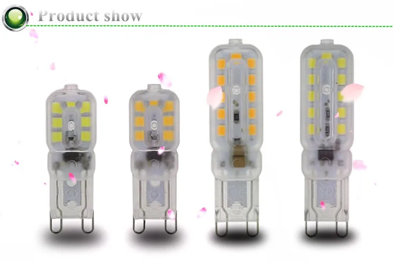 Светодиодный лампы мини G9 AC 220V SMD2835 Светодиодный прожектор для хрустальная люстра заменить 30 Вт, 40 Вт, 50 Вт, ручная сборка галогенная лампа 360 градусов освещения