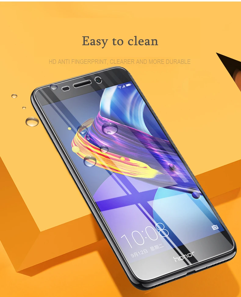 2 шт./лот закаленное стекло для Huawei Honor V9 Play 6C Pro защита экрана 9H стеклянная пленка