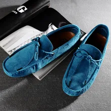 Модные США 6-10 Коровы Замши Галстук Мужские Скольжения На Вождение Loafer Автомобилей Обувь Повседневная Бизнес Обувь Лодки