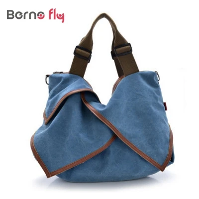 Casual Canvas Ping Bag Woman Patchwork Hobo Shoulder Messenger Casual Canvas Ping Bag Woman Patchwork Hobo Shoulder Messenger Bags Extra Large Tote For Las Retro Vintage Handbag In From Luggage
