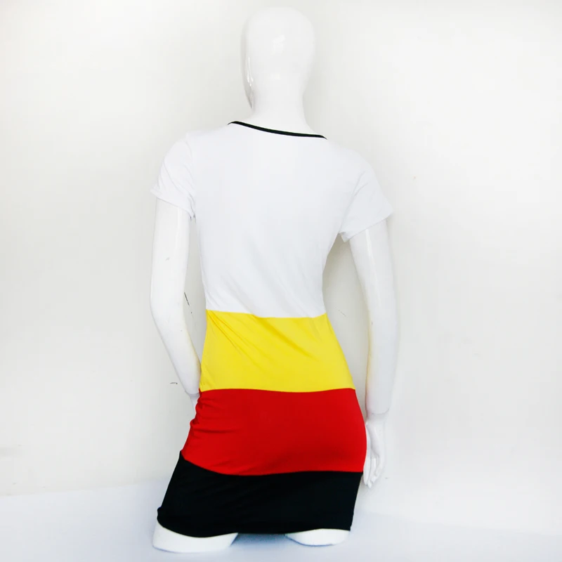 Dower-Me-Style-2016-Wholesale-Sexy-Above-Knee-Casual-Dress-Short-Sleeve-V-Neck-Contrast-Striped (3)