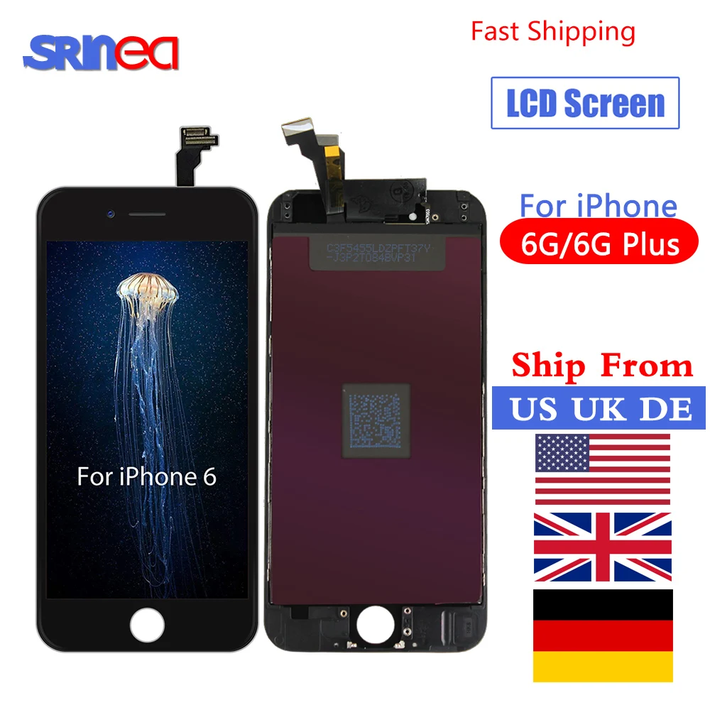 

Grade AAA+++ For iPhone 6 Plus 6plus LCD With 3D Force Touch Screen Digitizer Assembly Display No Dead Pixel Ship From US UK DE