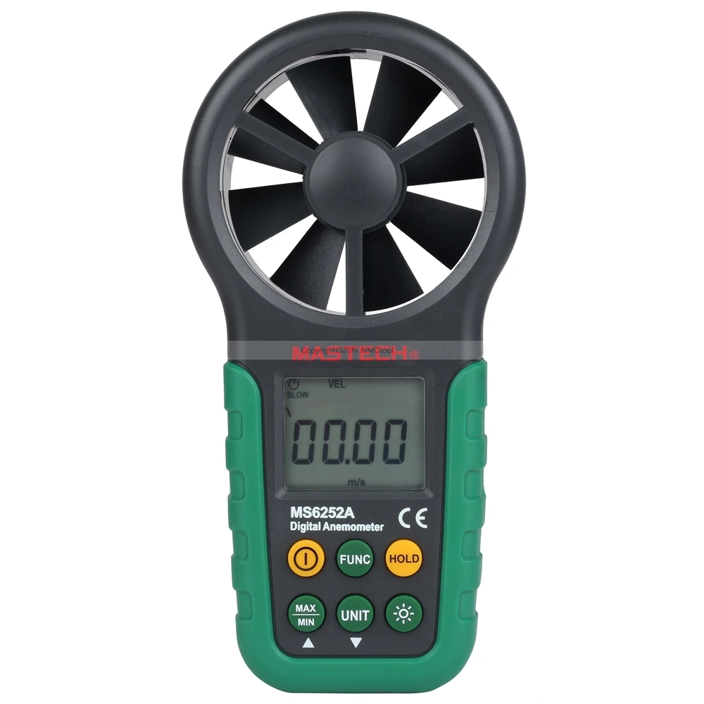 

MASTECH MS6252A Digital Anemometer Wind Gauge Gage Environmental Meter Tester with Bar Graph