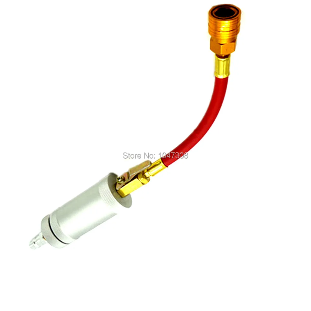 A/C Oil Dye Injector R12 R134a 2 oz Filling Tube Quick Connectors