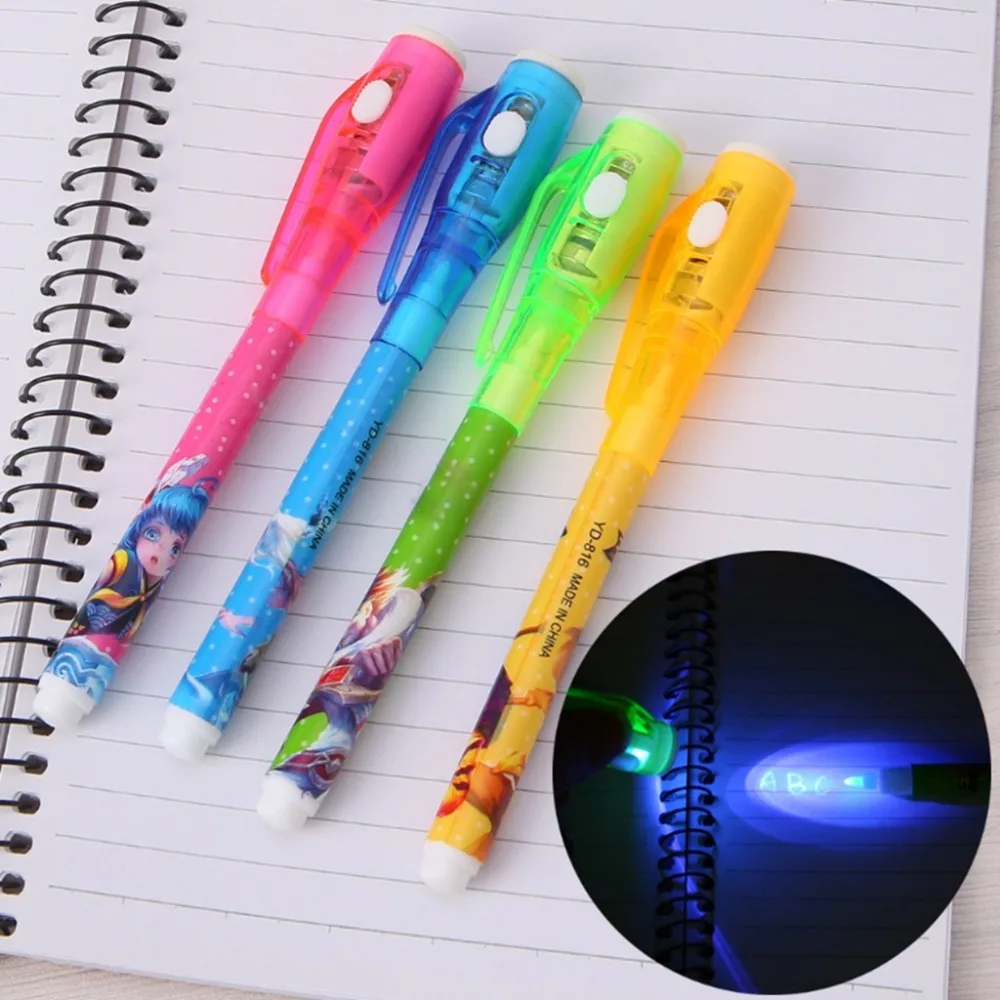 

Magic 2 In 1 UV Black Light Combo Creative Stationery Invisible Ink Pen
