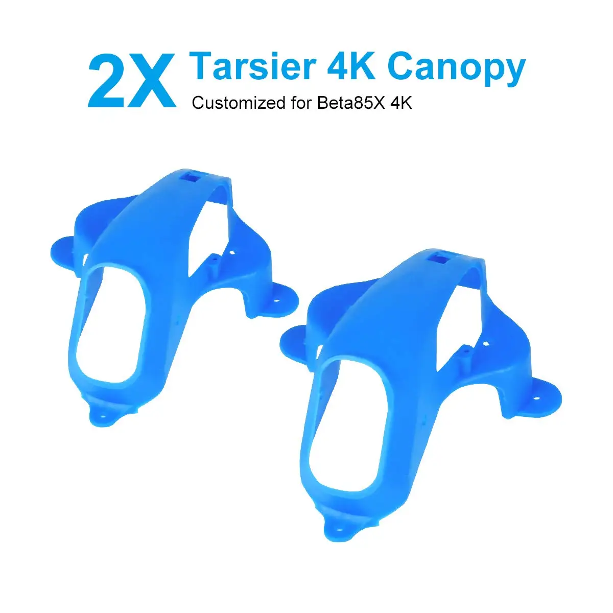 

BETAFPV 2pcs Customized Tarsier 4K Canopy PP Blue for Caddx Tarsier 4K Camera Beta85X 4K 4S Brushless Cine Whoop Drone