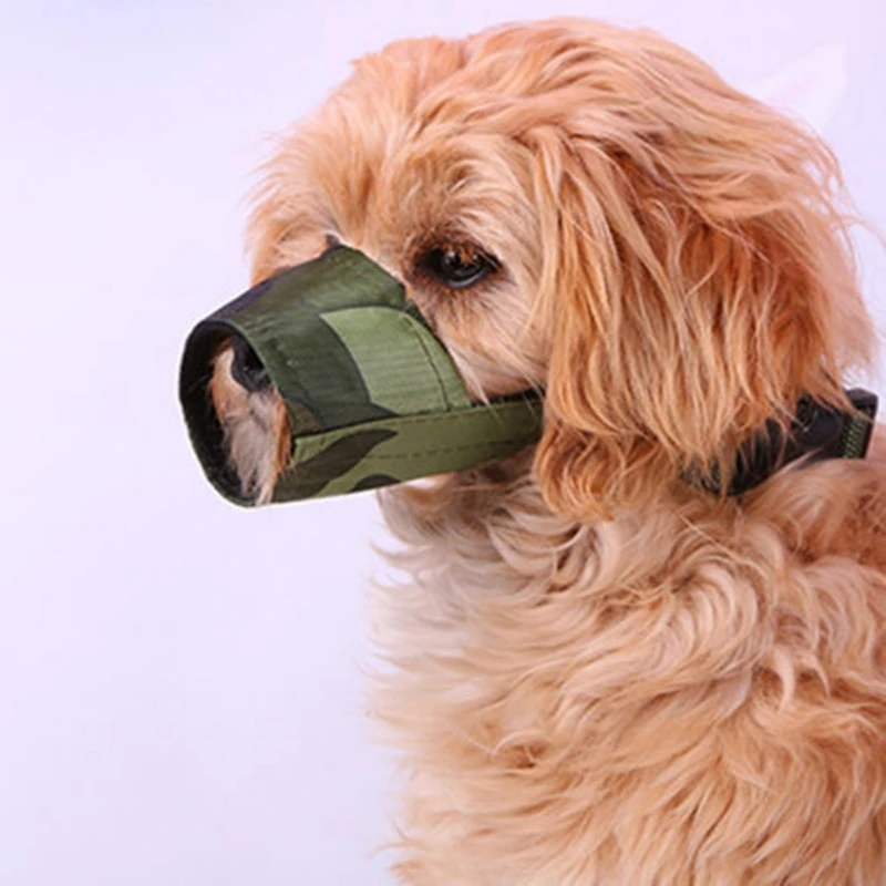 Adjustable Mesh Dog Mouth Muzzle Mast Bart Bite Mesh Mouth Muzzle Grooming Anti Bark Stop Chewing for Big Medium Smal Dogs (1)