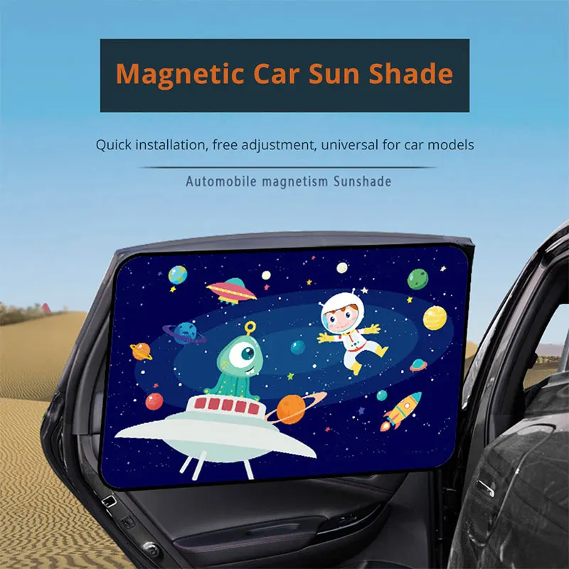 

Magnet Car Curtain Car Sunshade Sunscreen Funny for Heat Proof
