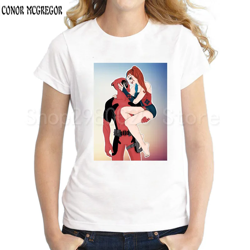 

2018 New Arrival Fashion The Cookie Muncher women print t-shirt funny Deadpool Scream t shirts Short Sleeve round Neck tee