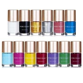 

NICOLE DIARY 13 Bottles Sweet Color Nail Art Stamping Polish Stamping Nail varnish Nail Art Varnish Polish 13 Colors