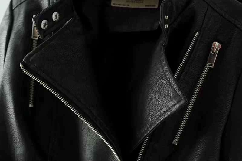 Новое поступление регулируемый пояс куртка из искусственной кожи Черный Для женщин верхняя одежда пальто осень Зимняя одежда для Дамы HIgh Street