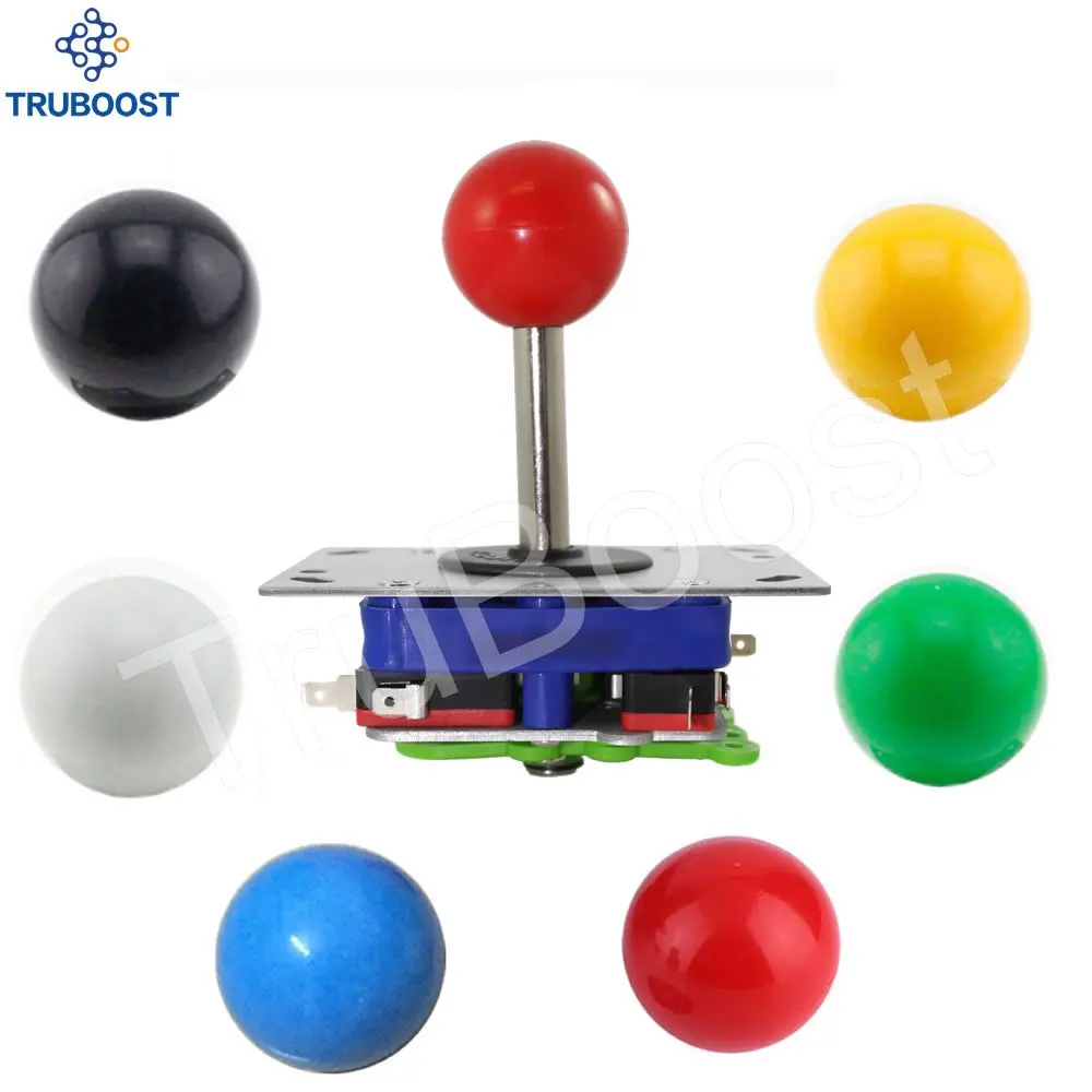 

Classic 8 Way Arcade Game Ball Pick Zippyy JoyStick 6 Colors Balltop DIY Arcade Game Kit Parts
