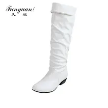 Big Sale Female Round Toe Solid Knee High Boots Charming Women Shoes Girls Slip-on Square Low Heel Boots цена Big Sale Female Round Toe Solid Knee High Boots Charming Women Shoes Girls Slip-on Square Low Heel Boots цены онлайн