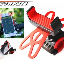 Двойной Lycra 20823 TECHKIN горный велосипед gps Навигация держатель мобильного телефона клип 360 градусов roati