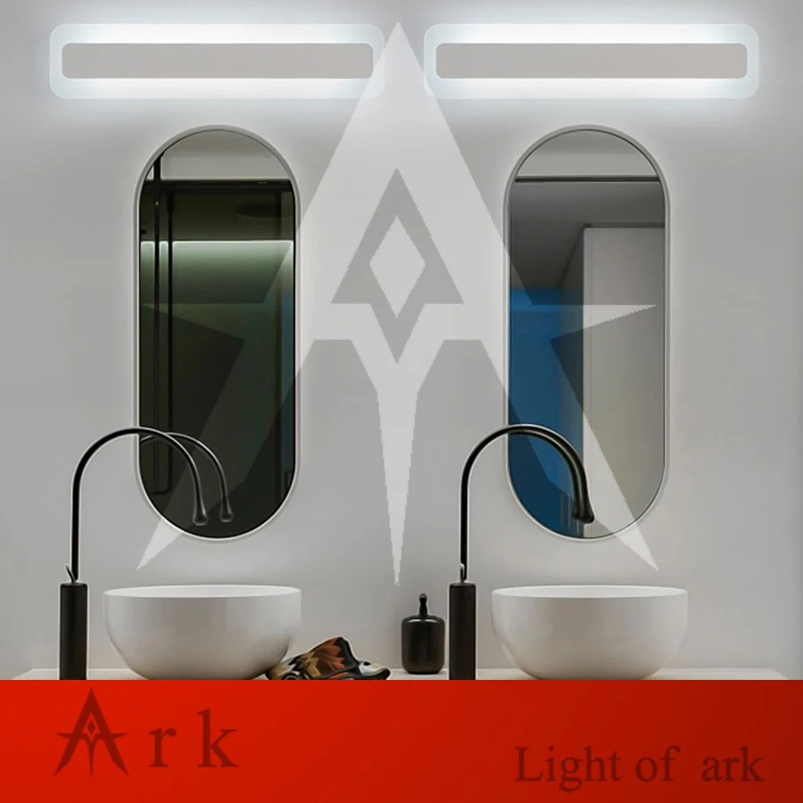 

ark light 52cm LED 18W LED Acrylic Wall Lamp Bathroom Led Mirror Lamp Bathroom Aisle Living Room Waterproof Anti-fog AC 80-265V