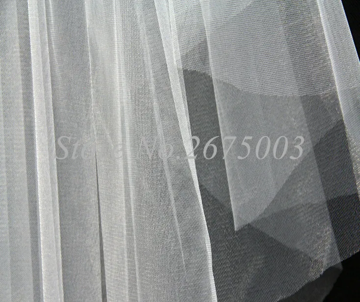 Hot Bridal Veils with Comb Two Layers Free Size White Ivory Bridal Veil Wedding Veils 2017 Wedding Accessory